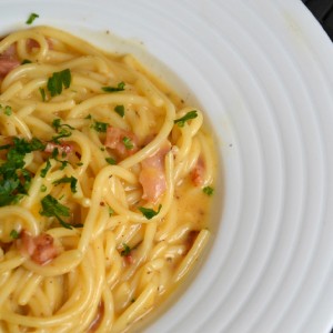 Esparguete à carbonara