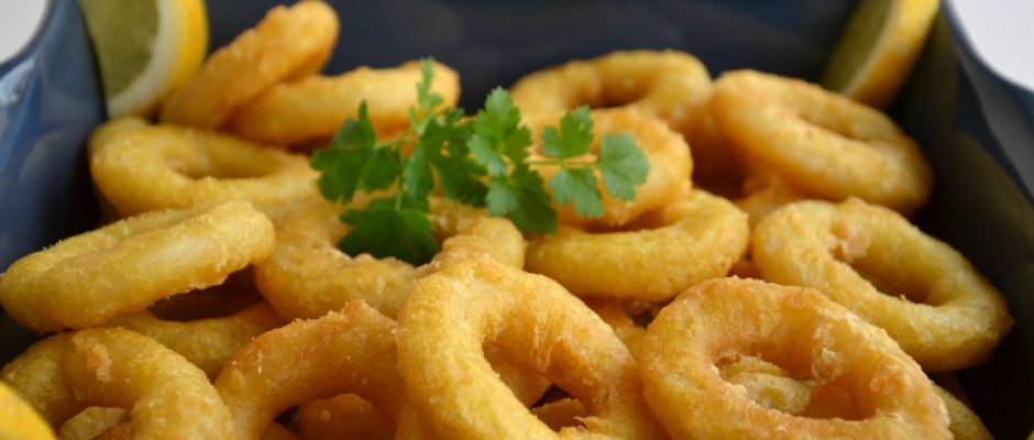 Calamares ou Argolas de Lula Fritas