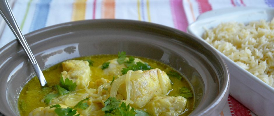 Pescada com Açafrão e Coentros