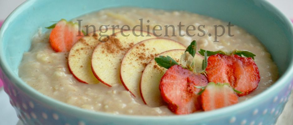 Papas de Aveia e Maçã ou Porridge