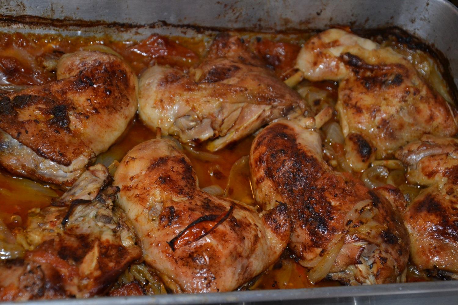 Pernas de frango no forno