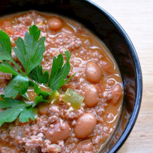 Chili com carne picada