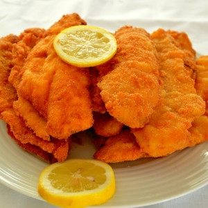 Filetes de pescada panados