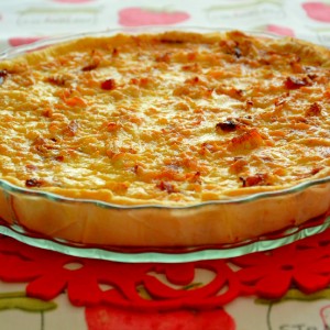 Quiche de frango e legumes