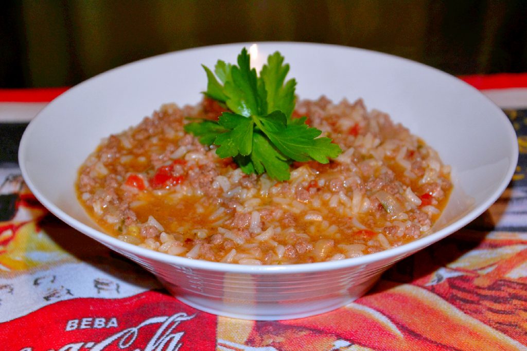 Receita Arroz de Carne Picada Ingredientes