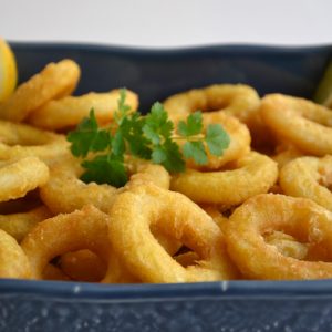 Calamares ou Argolas de Lula Fritas